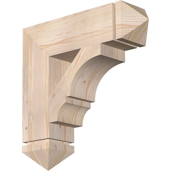 Ekena Millwork Balboa Arts & Crafts Smooth Bracket, Douglas Fir, 5 1/2"W x 22"D x 22"H BKT06X22X22BOA03SDF - main
